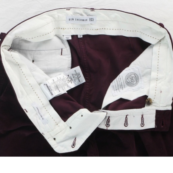 Ben Sherman EC1 Slim Fit Corduroy Pants - Picture 5 of 12